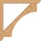 Ekena Millwork Westlake Slat Smooth Bracket w/ Offset Brace, Western Red Cedar, 5 1/2"W x 46"D x 46"H BKT0604X46X46WTL06SWR - alternate 3